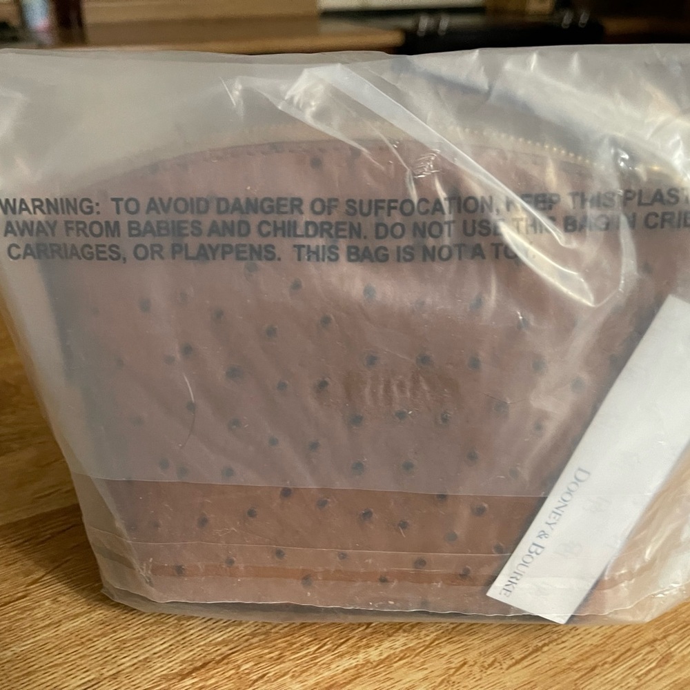 DB ostrich Mini domed crossbody